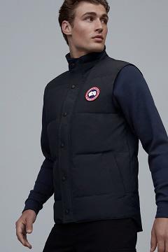 Chamarras Canada Goose Hombre Mexico - Garson Chalecos Azul Marino BI5891634